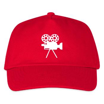 Camera Icon Film - Kids’ Baseball Cap - red - Front