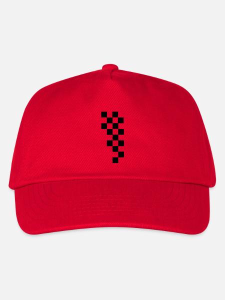 RACING FLAG - Kinder Basecap - Rot
