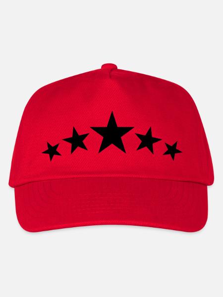 Sterne - Kinder Basecap - Rot