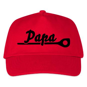 Papa - Cooking - Kids’ Baseball Cap - red - Front