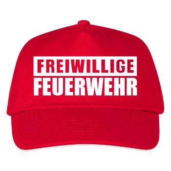 Freiwillige Feuerwehr - Kinder Basecap - Rot - Vorne
