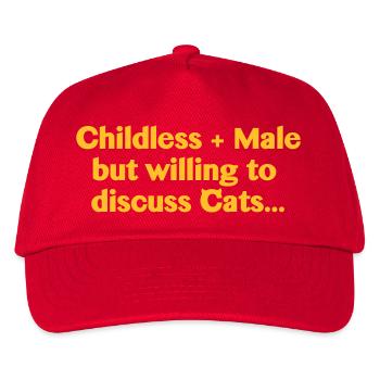Sans enfant et mâle.... - Casquette de baseball Enfant - rouge - Devant
