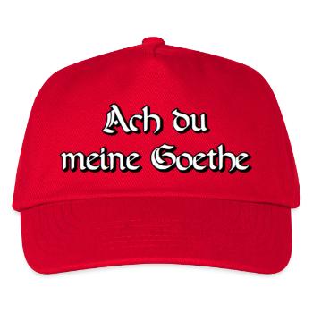 Ach du meine Goethe - Kinder Basecap - Rot - Vorne