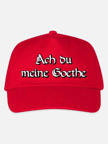 Ach du meine Goethe - Kinder Basecap - Rot
