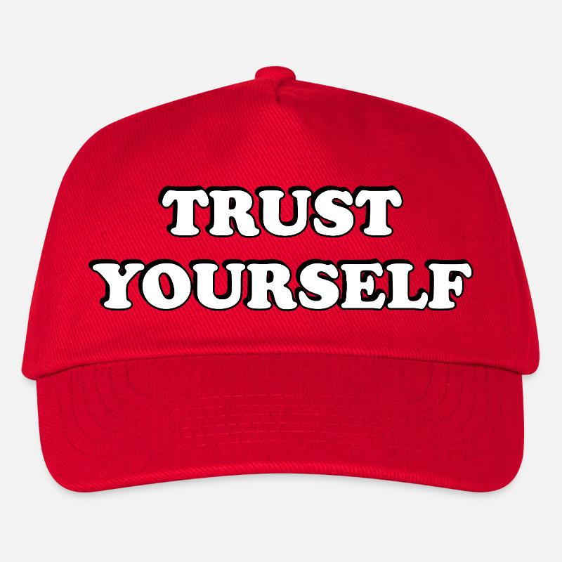 Vertrauen Sie sich selbst Mutige Typografie - Kinder Basecap - Rot