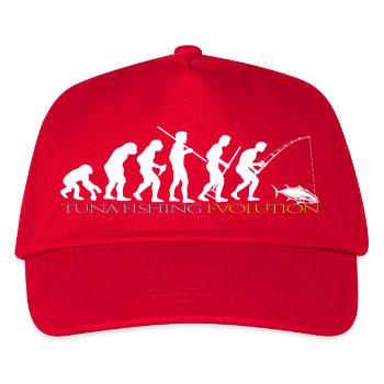 EVOLUTION DE LA PÊCHE (version blanche) - Casquette de baseball Enfant - rouge - Devant
