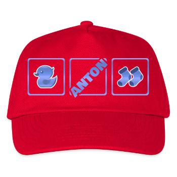 Anton as a child - Kids’ Baseball Cap - red - Front