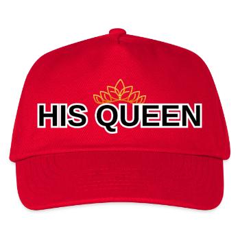 Sein Queen-Hemd passt zu Paar King Queen - Kinder Basecap - Rot - Vorne