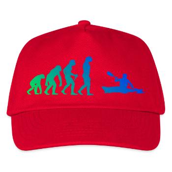 Gift idea for a canoeist with a whitewater kayak - Kids’ Baseball Cap - red - Front