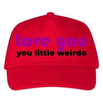 Love You Bold weirdo - Kids’ Baseball Cap - red - Front