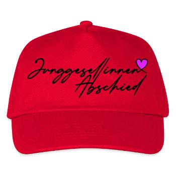 Junggesellinnen Abschied Herz - Kinder Basecap - Rot - Vorne