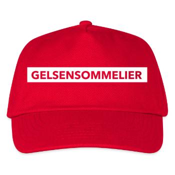 Gelsensommelier - Kinder Basecap - Rot - Vorne