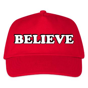 Glauben - Kinder Basecap - Rot - Vorne