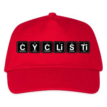 Cyclisti Chem Minimal - Kinder Basecap - Rot - Vorne
