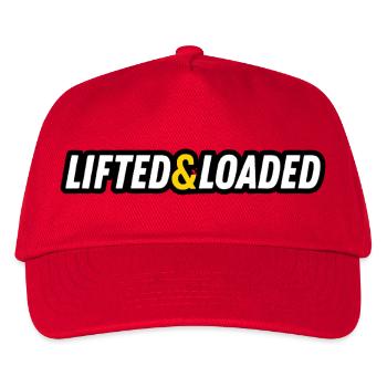 JDM sticker - LIFTED & LOADED - Casquette de baseball Enfant - rouge - Devant