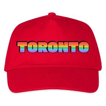 Toronto LGBTQ Rainbow - Kinder Basecap - Rot - Vorne