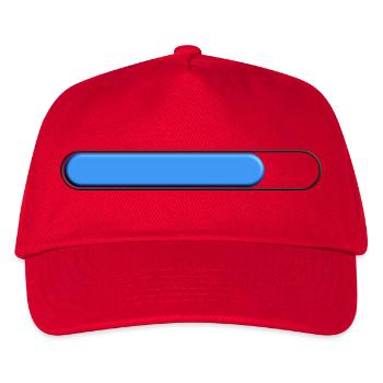 Durchschnittliche Spurweite Blau (drei Viertel) - Kinder Basecap - Rot - Vorne