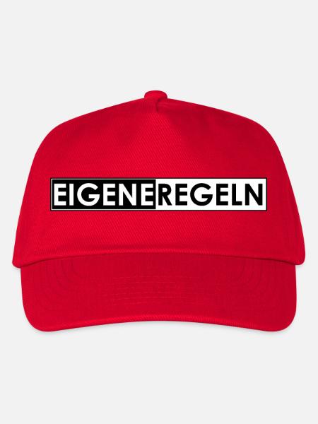 Eigene Regeln - Kinder Basecap - Rot