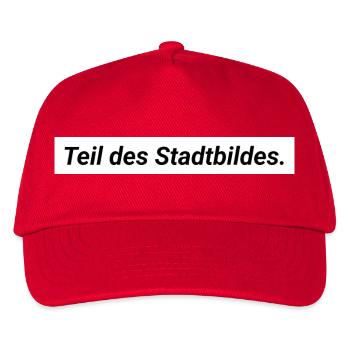 Stadtbild Aussage Merz Demokratie Vielfalt - Kinder Basecap - Rot - Vorne