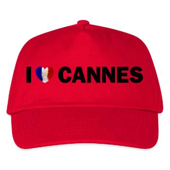 I love Cannes France - Kids’ Baseball Cap - red - Front