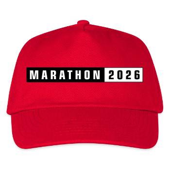Marathon 2026 - Kinder Basecap - Rot - Vorne