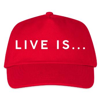 Vivre est... Conception philosophique qui suscite des conversations - Casquette de baseball Enfant - rouge - Devant