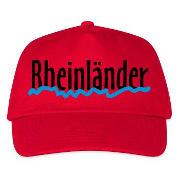 Rheinländer - Die Leute vom Rhein - Kinder Basecap - Rot - Vorne