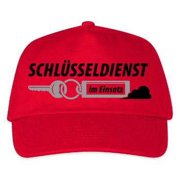 Schlüsseldienst im Einsatz - Kinder Basecap - Rot - Vorne