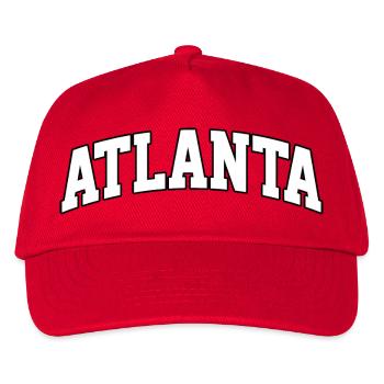 Atlanta-Logo: College-Design mit urbanem Stil - Kinder Basecap - Rot - Vorne