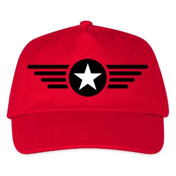 Je suis une star avec des ailes - Casquette de baseball Enfant - rouge - Devant