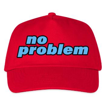 NO PROBLEM - Kinder Basecap - Rot - Vorne