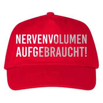 Volume nerveux épuisé - Casquette de baseball Enfant - rouge - Devant