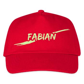 Fabian - Kinder Basecap - Rot - Vorne