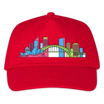 Pont de l’Opéra de Sydney City Skyline Art - Casquette de baseball Enfant - rouge - Devant