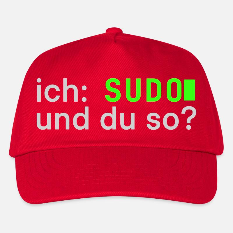 ich: SUDO und du so? Linux Spruch - Programmierer - Kinder Basecap - Rot