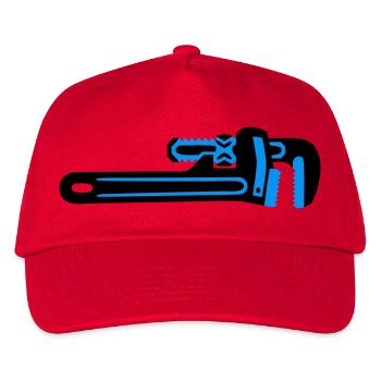 Pipe Wrench Tool Plumber - Kids’ Baseball Cap - red - Front