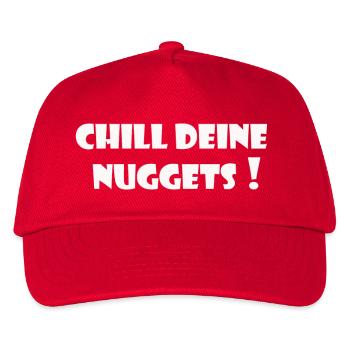Chill deine Nuggets - Kinder Basecap - Rot - Vorne