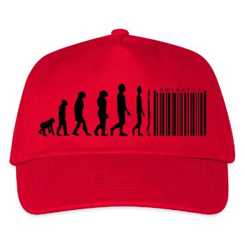 Evolution Strichcode - Kinder Basecap - Rot - Vorne