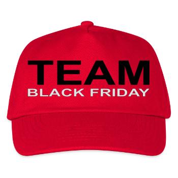 Team black friday - Kids’ Baseball Cap - red - Front