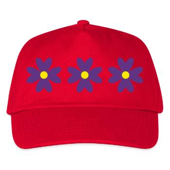 FLOWER. NATURE. ECOLOGY. ANNIVERSARY. FEAST - Kids’ Baseball Cap - red - Front