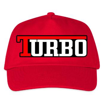 Turbo - Rot, Weiß & Schwarz Turbolader - Kinder Basecap - Rot - Vorne