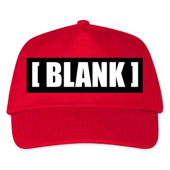 [ Blank ] No Logo Typography - Kids’ Baseball Cap - red - Front