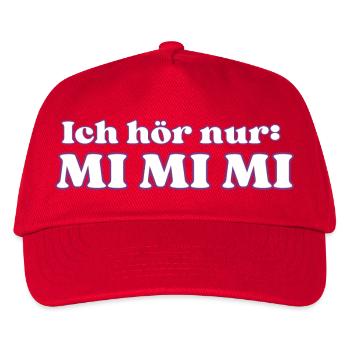 ICH HÖR NUR MI MI MI - Kinder Basecap - Rot - Vorne