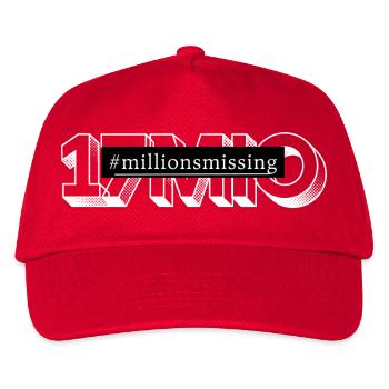 EM/SFC millionsblanc manquant - Casquette de baseball Enfant - rouge - Devant