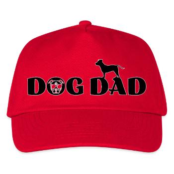 Staffy Pitbull Liebhaber - Kinder Basecap - Rot - Vorne