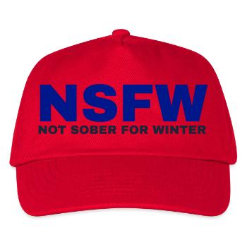 Pas sobre pour l’hiver - Amateurs de vins chauds - Casquette de baseball Enfant - rouge - Devant