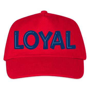 Loyal Bleu Typo Audacieuse - Casquette de baseball Enfant - rouge - Devant