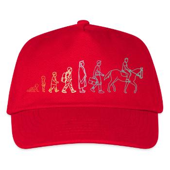 Reitsportler Evolution - Kinder Basecap - Rot - Vorne