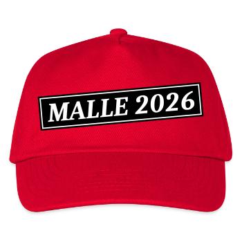 Malle 2026 - Kids’ Baseball Cap - red - Front