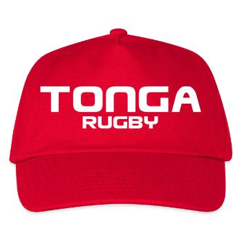Tonga Rugby - Sport - Südsee - Polynesien - Kinder Basecap - Rot - Vorne